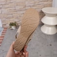 thumbnail image 5 of KEGIRLOM Women's Fashionable Casual Spring And Summer Versatile Plus Size Beach Wedge Sandals Solid Color Peep Toe Open-Toe Sandals Khaki 9.5, 5 of 9