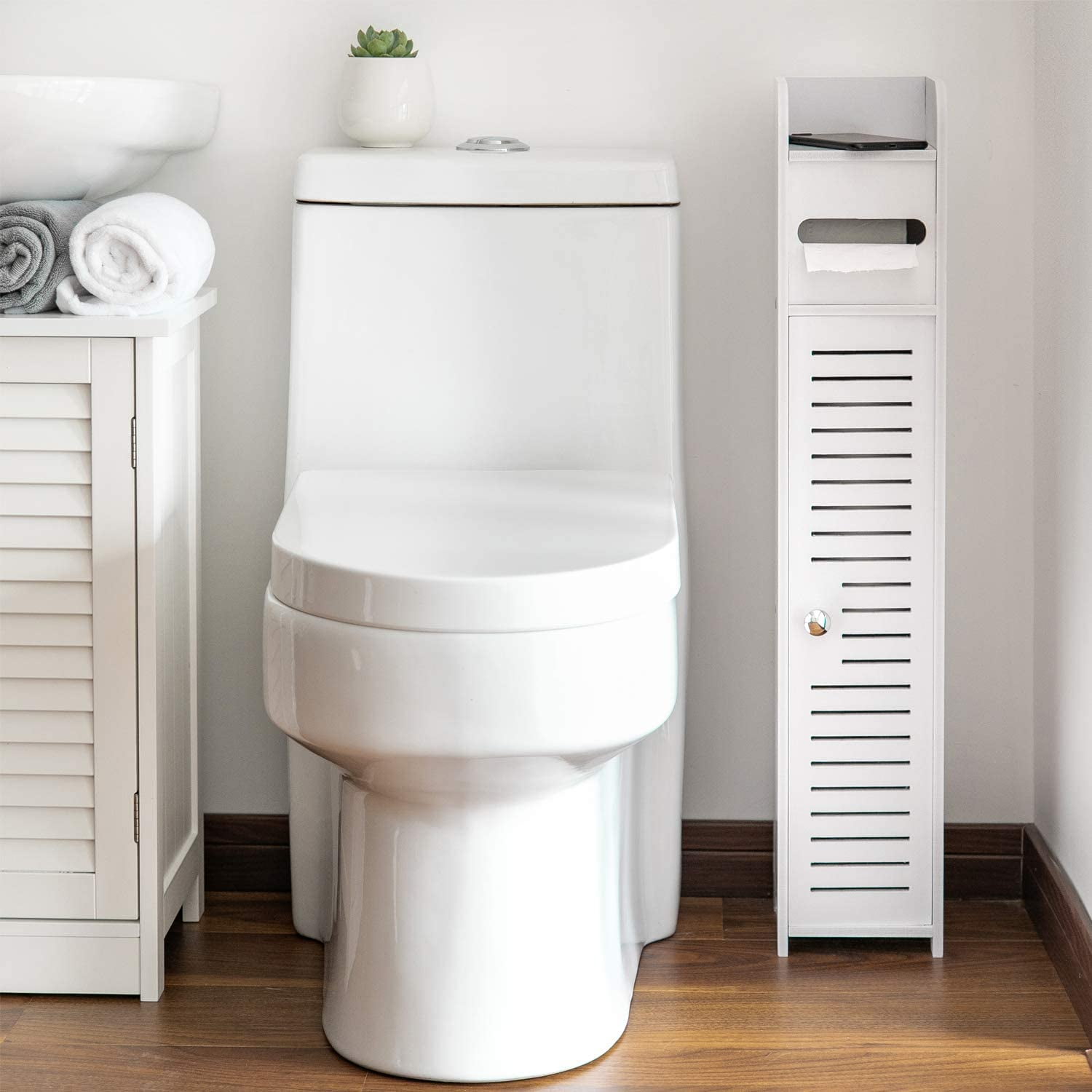 Shampoo Plant Toilet Paper Yosoo Health Gear Bathroom Storage Cabinet Toilet Paper Storage Corner Floor Cabinet with Shelves and Doors Bathroom Organizer Furniture Corner Shelf for Book S