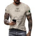 thumbnail image 4 of BAKREP Men's Mexico Soccer Fan Jersey T-Shirt, Aztec Eagle Graphic Print Short Sleeve Tee for Fans Sports, 4 of 5