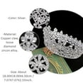 thumbnail image 2 of OUNONA 1Ud Tiara De Plata Con Pedrería Para Novias Y De, 2 of 7