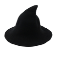thumbnail image 1 of Mujer Sombrero de bruja para Halloween Sombreros de lana Ala ancha Spire Gorro de punto Fiesta y diario, 1 of 5