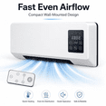 thumbnail image 4 of Wall Mount Air Conditioner on Clearance, Combined Cooling and Heating 5000 BTU AC Unit, Energy-saving Air Conditioner for Home Bedroom Office, 4 of 6