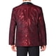 thumbnail image 3 of CHAQUETAS DE TRAJE DE HOMBRE INSPIRE CHIC con lentejuelas brillantes metálicas de argyle y cuadros en rojo, 3 of 5