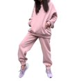 thumbnail image 2 of Conjunto de chándal de 2 piezas para mujer, Jersey informal de manga larga, conjunto de pantalones , capucha para otoño e invierno Colcomx  Chándal de sudor, 2 of 8