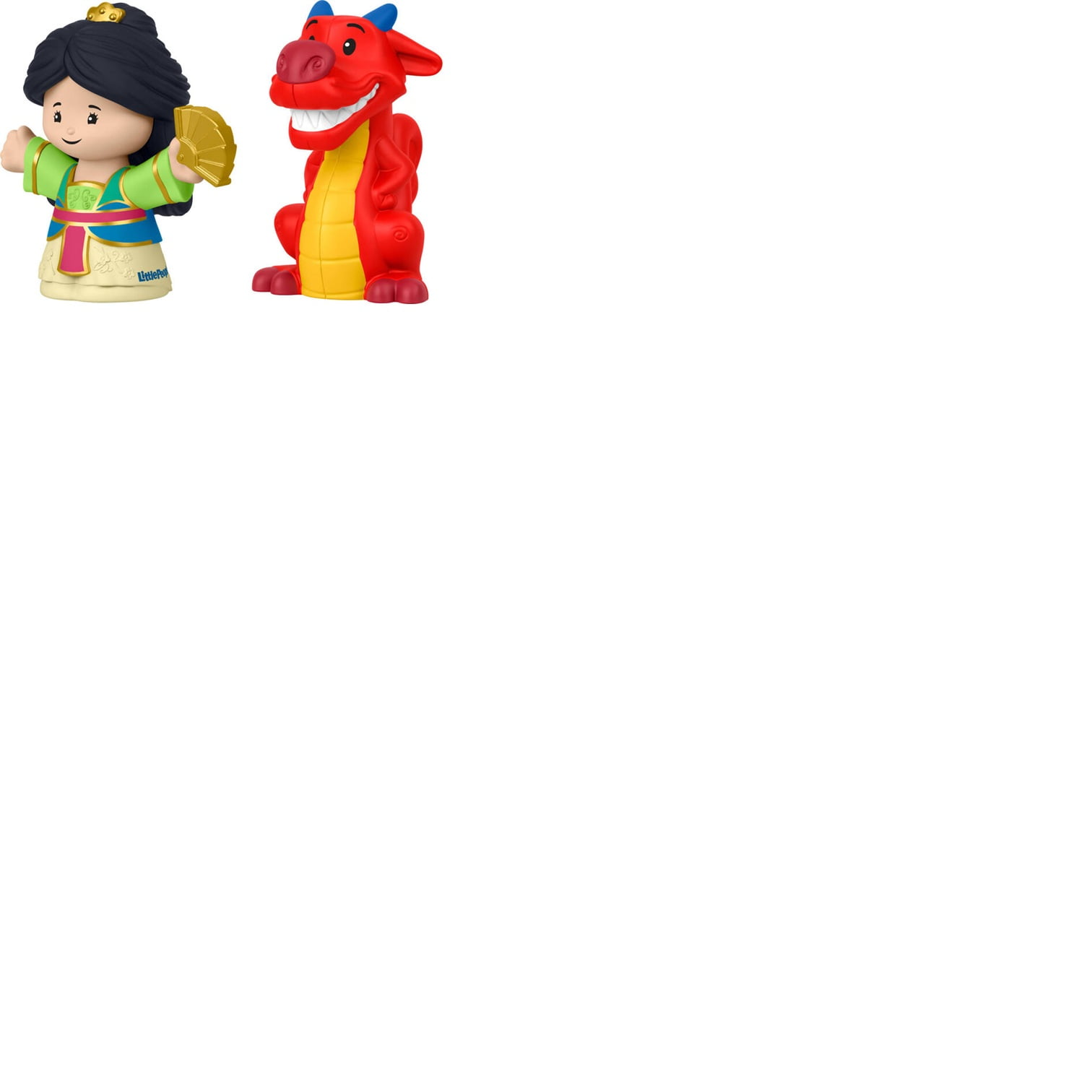Disney Princess Mulan & Mushu Little People Figure Set for Toddlers and Kids