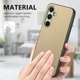 thumbnail image 4 of Dteck Case for Samsung Galaxy S22,Slim Premium Canvas Grain PU Leather,Soft TPU Bumper,Non-Slip Anti-Scratch Shock-Absorbent,Protective Phone Cover for Samsung Galaxy S22,Khaki, 4 of 8
