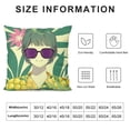 thumbnail image 5 of YINGXI  Summer Fruit Throw Pillow Covers Watermelon Pineapple Pillow Cases Pink Yellow Decorative Cushion Covers for Sofa Couch Living Room 22x22in, 5 of 5