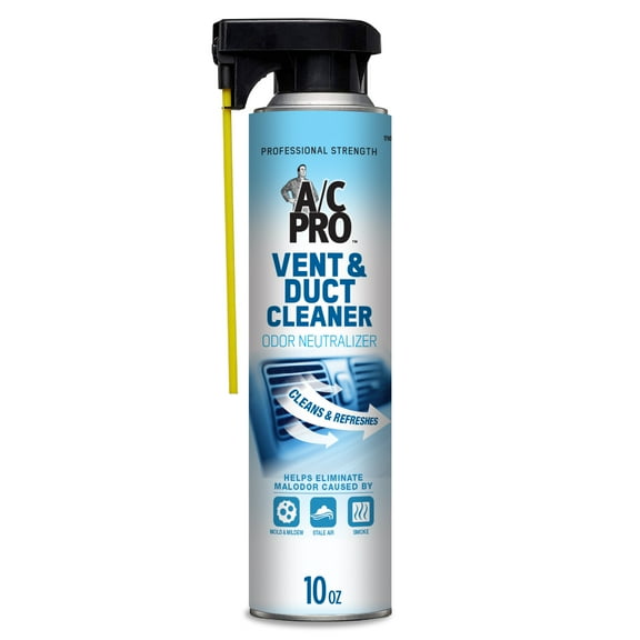 A/C Pro Vent & Duct Cleaner Odor Neutralizer for Automotive HVAC Systems, 10 ounces