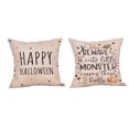 thumbnail image 1 of Dvkptbk Halloween Taie d'Oreiller 2 Pcs Housse de Coussin Décor Citrouilles, 1 of 1