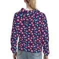 thumbnail image 7 of Haiem Cool Mirror Cherries for Women's Fashion Hoodies & Sweatshirts with Kangaroo Pocket,Hooded Sweatshirt with Eye-catching Drawstrings-Medium, 7 of 7