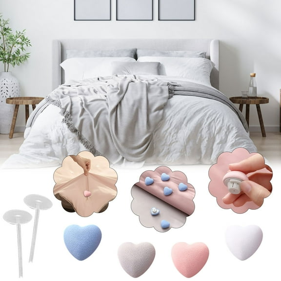 Quilt Cover Fixing Buckles Set | Aluminum & ABS Secure Corner Fasteners | Comforter Duvet Blanket Holders | Clip Style | White Blue | No Tools Needed | Single Set