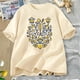 thumbnail image 2 of Camiseta de Trident de Ucrania para hombre y mujer, Camisa de algodón Unisex, camisetas gráficas de Ucrania, ropa de gran tamaño para mujer, 2 of 5