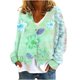 thumbnail image 2 of Cárdigan informal para mujer, chaqueta con botones estampados, abrigo de moda, blusa de poliéster para mujer, 2 of 5