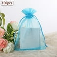 thumbnail image 1 of WRXMIJNHGSA Home Textile Storage Under $10 100 Pack Beautiful Colorful Organza Gift And Favour Bags 9cm X 12cm, 1 of 2