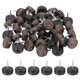 thumbnail image 1 of Deslizadores de Sillas Uxcell, Clavos en Deslizadores de Muebles Protectores de Piso para Muebles de Madera, Patas de Mesa, Alfombra y Madera Marrón 0.8", 1 of 7