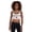 Black, variant on Padded Sports Bra