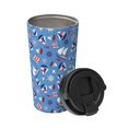 thumbnail image 2 of Picia Colorful Sailing Ship Pattern 500ml Carry Insulated Coffee Mug, Stainless Steel Travel Mug with Hidden Handle, Leak-Proof for Car, Office, Home, and Outdoor Use, 2 of 8