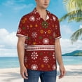 thumbnail image 5 of Daiia Merry Christmas Hawaiian Shirt for Men Gentle Cotton Regular Short Sleeve Casual-3X-Large, 5 of 9