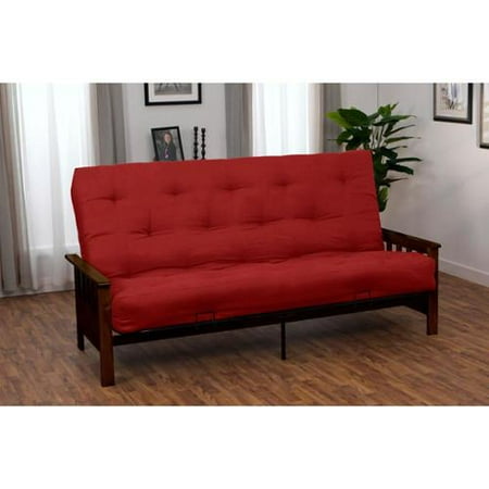 Provo Queen Size With Inner Spring Futon Sofa Sleeper Bed Black Arms Provo Queen Size With Inner Spring Futon Sofa Sleeper Bed Black Arms Ebony
