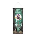 thumbnail image 2 of Ktlvex Halloween Door Cover Scary Pumpkin Ghost Door Decorations Happy Halloween Door Banner Decorations Horror Trick or Treat Party Decorations Indoor Outdoor Decor39x 20 Inch, 2 of 5