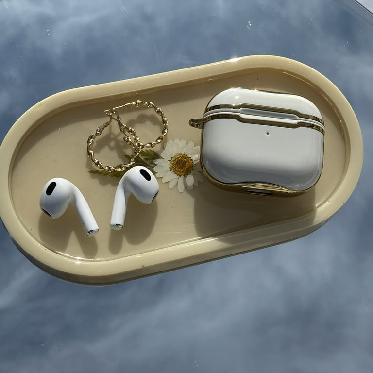 KIQ Airpod 3rd Generation Case, Airpods 3 Charging Case Cover for Apple Air  Pod 3 2021 A2564 A2565 (Canvas Case Dark Green/Gold) 