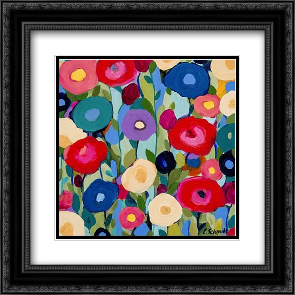 Summer Solstice 2x Matted 20x20 Black Ornate Framed Artwork Print by Schmitt,... by FrameToWall