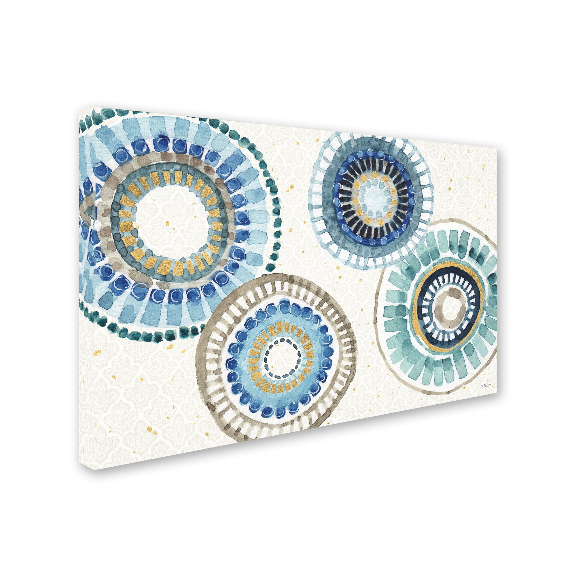 Trademark Fine Art "Indigold XXV" Canvas Art by Lisa Audit