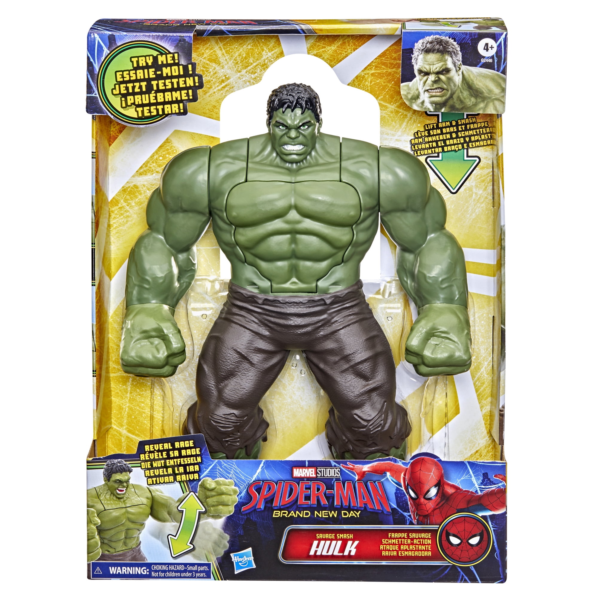 Marvel Spider-Man Brand New Day Savage Smash Hulk Action Figure, 11.8 Inches