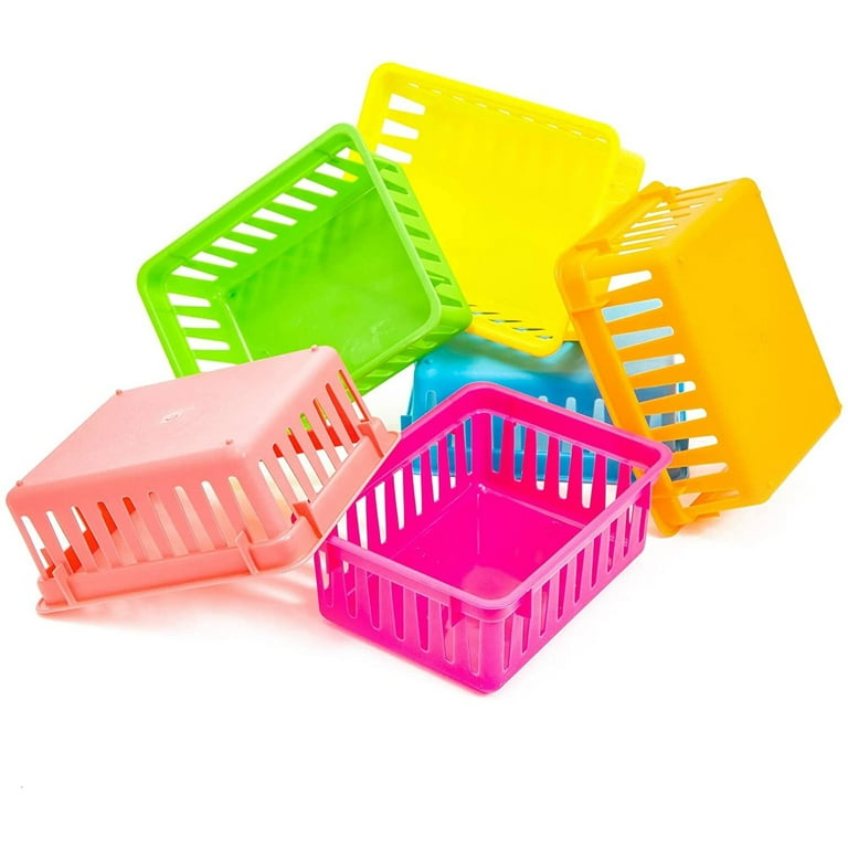 Round Plastic Storage Baskets for Classroom Organization (6.1 x 2.3 In –  BrightCreationsOfficial