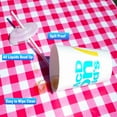thumbnail image 3 of MesaSe Rally Home Goods Outdoor Vinyl Tablecloth Rectangular Fitted Cover Table + Benches 3-pc Set  Flannel Backing Elastic 30x72‘‘ (6-FT, 3 of 6