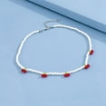thumbnail image 3 of YIEMEEN Cherry Pearl Necklace Chain Add Highlights to Outfit for Daily Wearing Party, 3 of 10