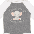 thumbnail image 4 of Inktastic My Great Grandpa Loves Me Elephant Boys or Girls Long Sleeve Baby Bodysuit, 4 of 5