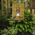 thumbnail image 2 of Caroline's Treasures BB1471GF Boxer Spoiled Dog Lives Here Flag Garden Size , Small, multicolor, 2 of 3
