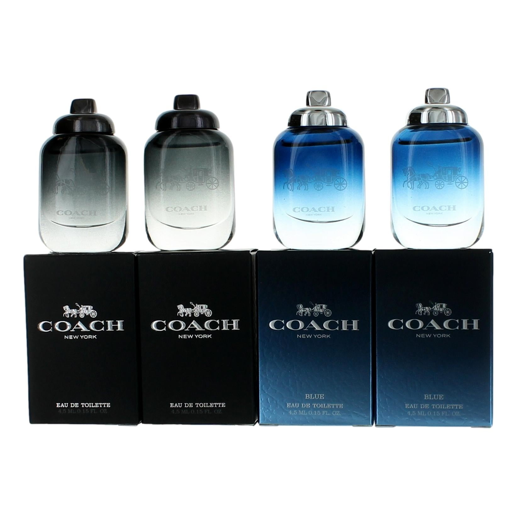 Coach 4-Piece Fragrance Gift Set for Men, Eau de Toilette