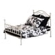 thumbnail image 2 of Cama de casa de muñecas a escala 1/12, accesorios para fotos de escena, modelo diminuto, juguete de simulación para niños, cama en miniatura, muebles Blanco, 2 of 8