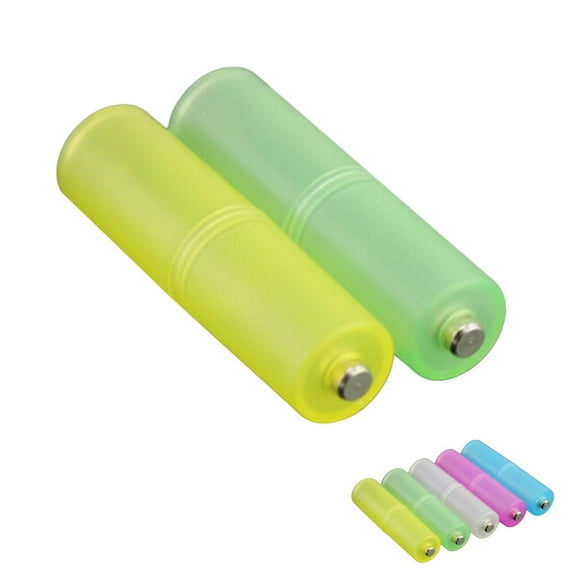 2 PCS AAA to AA Battery Adapter Battery Holder Adaptor Aaa to Aa Battery Converter Battery Adapter Aaa to Aa