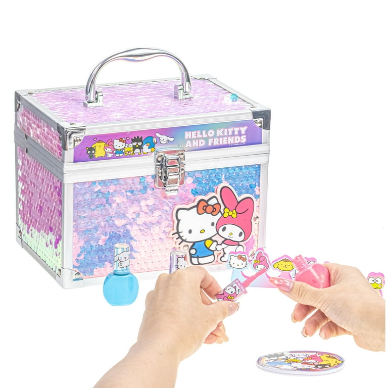 Hello Kitty and Friends Cosmetic Beauty Train Case, Lip, Nail