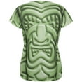 thumbnail image 2 of Tiki God Green Face Luau All Over Womens T Shirt Multi X-LG, 2 of 2