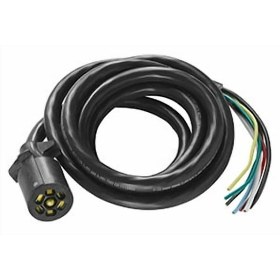 Bargman 50-67-618 7-Way Molded Trailer End With 8 Ft. Cable, 13 x 13.50 x 2 in.