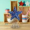 thumbnail image 6 of 4th of July Star Tree Topper – 10-Inch Patriotic Outdoor/Indoor Decor with Glitter, Red White Blue Christmas-Style Topper for Independence Day & Holiday Celebrations (Lightweight Durable Design), 6 of 7