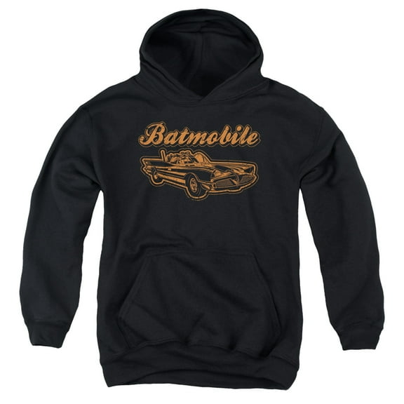 Batman - Batmobile - Youth Hooded Sweatshirt - X-Large