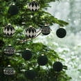 thumbnail image 7 of 16pcs Velvet Flocked Christmas Balls, Plastic Hanging Ornaments For Christmas Tree, Soft Texture & Vibrant Color, Perfect For Xmas Tree Decoration, Party Decor & Festive Gift Wrapping Accent, Green, 7 of 7