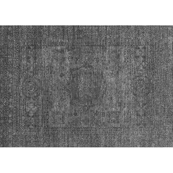 Ahgly Company Indoor Rectangle Abstract Gray Modern Area Rugs, 7' x 9'