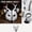 B003- White, variant on Masquerade Mask, Masquerade Mask for Men, Masquerade Mask for Women, Halloween, 14X11 Inch Silver Stag Deer Animal Mask for Carnival Parade, Themed Party, Dress Up and Halloween
