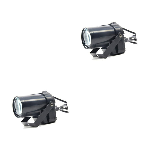 Wosthever Focos LED portátiles antideslizantes, impermeables, foco de bola de espejo, proyector de haz de espectáculo de fiesta, luces de Tipo 2 2piezas