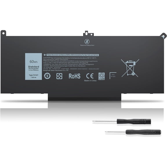 7480 F3YGT 2X39G 60WH Laptop y for Dell Latitude 12 7000 7280 7290 13 7000 7380 7390 P29S002 14 7000 7480 7490