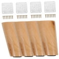 thumbnail image 4 of LABSERRON Furniture Leg Solid Wood Assorted Color 4Pcs 3.9In Tall, 4 of 8