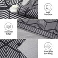 thumbnail image 5 of Hasoo Washable Geometric Area Rug 8x10 Rug for Bedroom Farmhouse Boho Indoor Carpet Home Decor, Black, 5 of 6