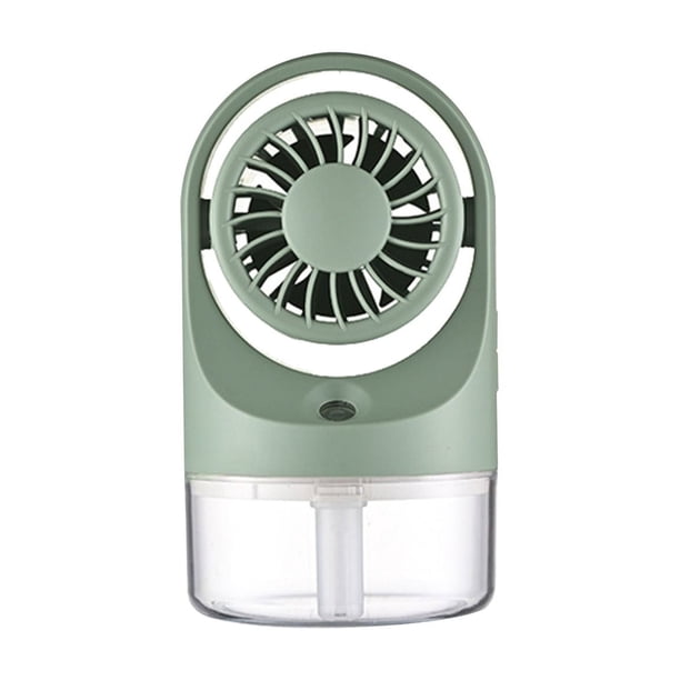 Mini ventilador nebulizador de escritorio Mouliraty, portátil, con carga USB, humidificador nebulizador con tanque de agua de 300 ml para dormitorio, hogar y oficina.