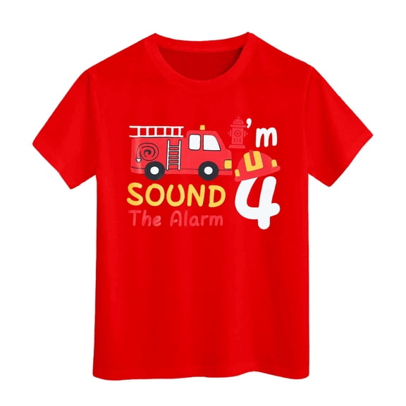 LRen Kids T Shirts for Boys Size 6-7 Boy Funny Print Crewneck Short-Sleeve Shirts and Tops Kid Boy Summer Tee Soft Y2k Casual Summer Tops